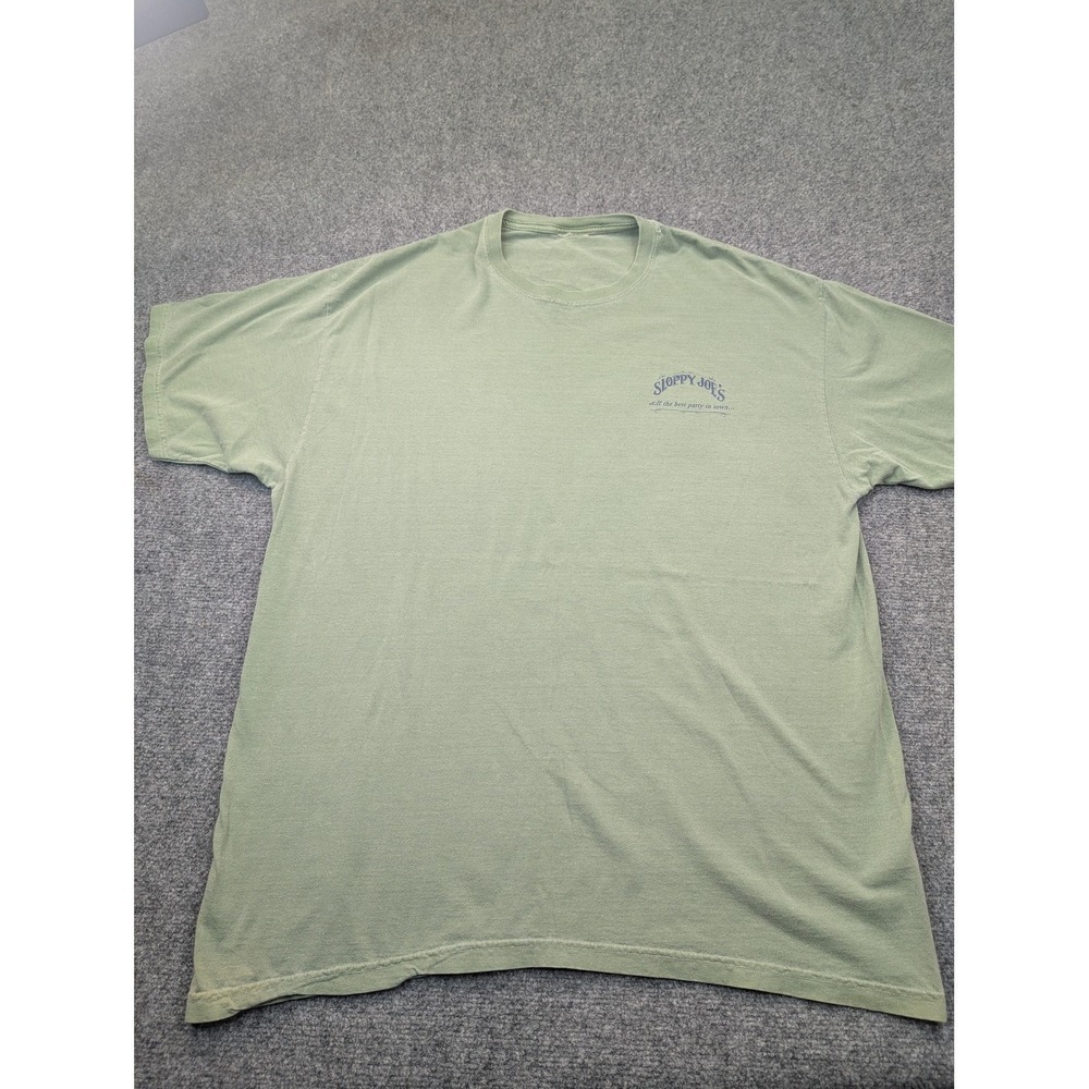 Sloppy Joe's Key West Shirt Mens 3XL Green Ernest Hemingway‎ Bar Souvenir Tee